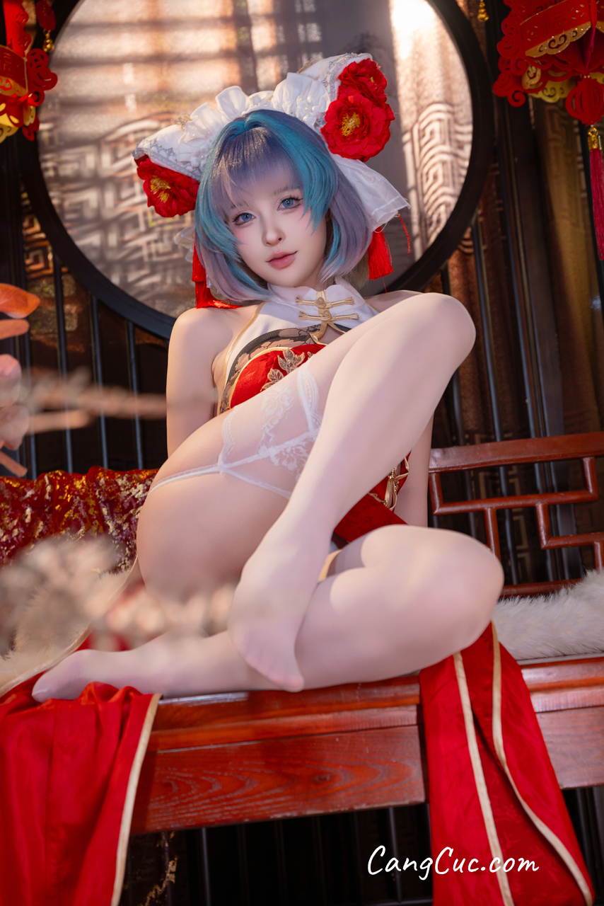 Coser@清水由乃 - 柴郡新春旗袍